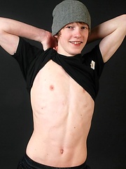 Straight boy Kesha showing his teen naked body